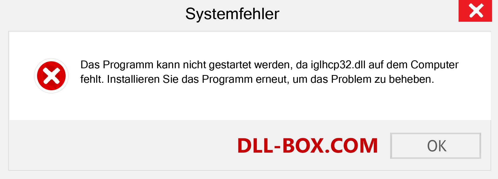 iglhcp32.dll-Datei fehlt?. Download für Windows 7, 8, 10 - Fix iglhcp32 dll Missing Error unter Windows, Fotos, Bildern