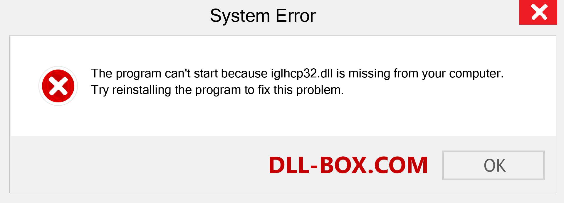  iglhcp32.dll file is missing?. Download for Windows 7, 8, 10 - Fix  iglhcp32 dll Missing Error on Windows, photos, images